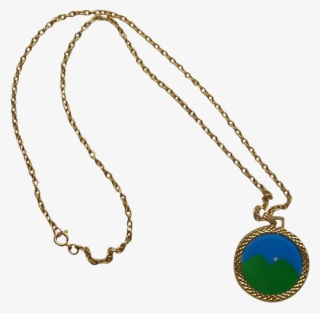 March Of Dimes 1970's Gold Tone Necklace - March Of Dimes 1970 S Gold Tone Necklace #5545203