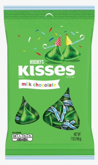 Hershey's Milk Chocolate Birthday Kisses Green 7oz #5545399