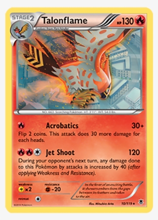 Talonflame 10/119 - Pokemon X & Y Phantom Forces Rare Talonflame #10 #5545650