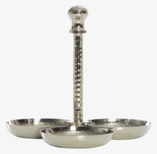 Hershey Nickel Triple Bowl - Silver #5546170