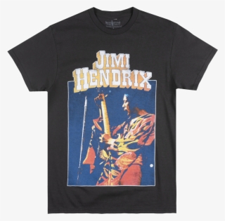 Jimi Hendrix 1970 Freedom Tour T-shirt Black Mens Rock - Shirt #5546992