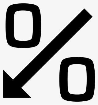 Png File Svg - Percentage Down Icon #5548384