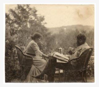 Louise And Kenyon Cox At A Table Outdoors, 1896 - Photograph #5549660