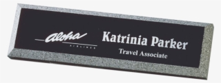 Acrylic Stone Edge Desk Block - 2 3/8"x8 1/2" Stone Edge Series Name Plate Award / #5550662