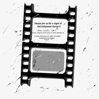 Filmstrip Clipart Movie Ticket - Vector Film Tape Png #5551060