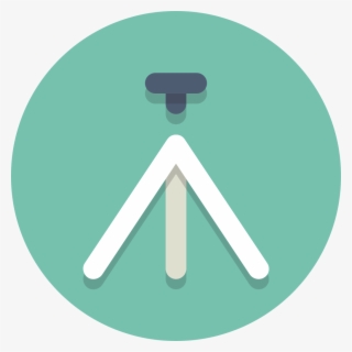 Circle Icons Tripod - Tripod Flat Icon Png #5552016