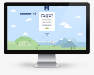 Sbs Computer Mockup - Shop Small #5552061