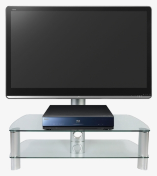 Stil Stand Swivel Clear Glass Cantilever Tv Stand Upto - Stil Stand 2053chcl Glass Tv Stand With Swivel #5554239