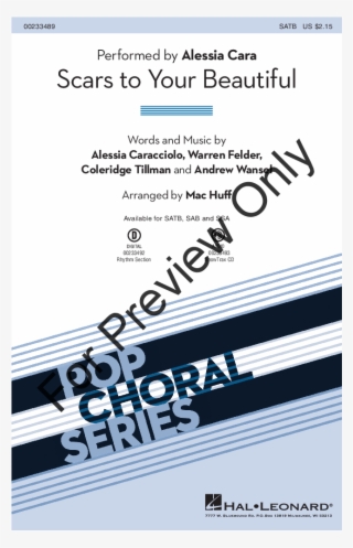 Scars To Your Beautiful Thumbnail Scars To Your Beautiful - Boosey And Hawkes Blessed By Light #5554333