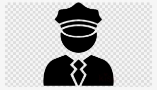 Policia Silueta Png Clipart Security Guard - Simbolo De Seguridad Ciudadana #5554614