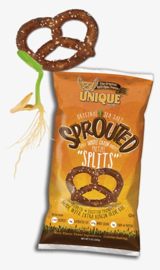Super Sprouts - Unique - Sprouted 100 Whole Grain Pretzel Splits Original #5554768
