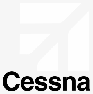 Cessna 1 Logo Black And White - My Fitness Pal Logo Png #5554770