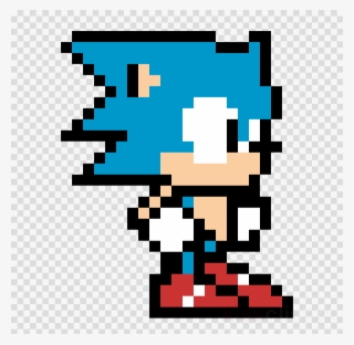 Sonic Pixel Art Grid Clipart Minecraft Sonic The Hedgehog - Pixel Art Sonic Dash #5555238