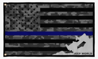 Jeep World Usa Back The Blue Jeep Flag - Jeep #5556103