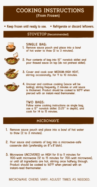 Close Cooking Instructions Nutrition Instructions - Kahiki Stir Fresh Sweet & Sour Chicken #5563007