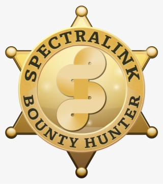 Spectralink Bounty Hunter Incentive - Placa De Sheriff Dorada Vector #5564121