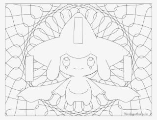 Adult Pokemon Coloring Page Jirachi - Jirachi Coloring Page #5566262