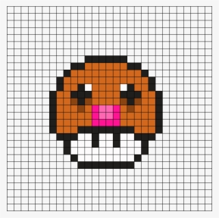 Diglett Pokemon Mushroom Perler Bead Pattern - Pixel Art Champignon Mario #5567443