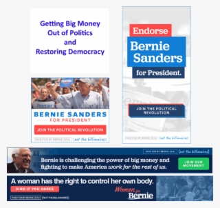 Bernie Sanders Ad Creatives - Advertising #5567658
