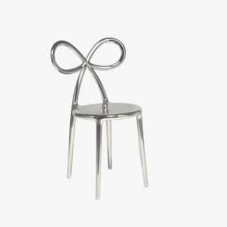 09 Qeeboo Ribbon Chair Metal Finish By Nika - Krzesła Do Kuchni Srebrne #5568549