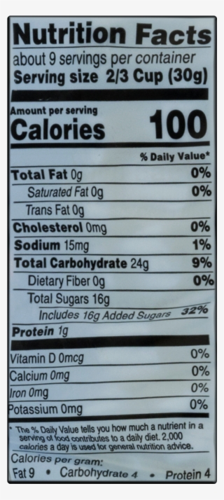 Full Mini Marshmallow Nutrition Label Png Full Mini - Hershey's - Sugar ...