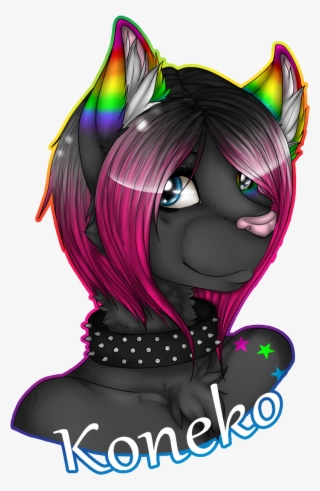 Koneko Bust Badge - Cartoon #5571095