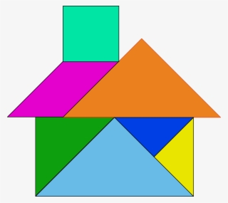 Thinking About Basic Shapes - Tangram House #5571298