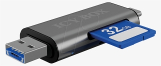 Icy Ib Cr200 C 01 - Icy Box Ib-cr200-c, Kartenleser Mit Multi-usb Anschluss #5573503