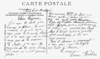 Clip Art Transparent Download Digital Design Free Handwriting - Vintage Handwriting Postcard Background #5577238