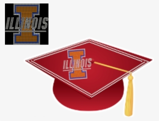College Logo Rhinestone Graduation Cap Iu True 31 Custom #5578686