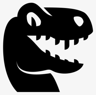 There Is A Dinosaur Head That Looks Like A T-rex With - Dinosaur Icon #5579749