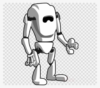 Black And White Robot Png Clipart Robot Android Clip - Vector Robot Clipart Black And White #5580009
