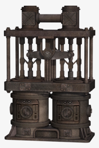 Machine, Steampunk, Fantasy, Isolated, Png - Portable Network Graphics #5580776