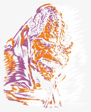 Poltergeist Ii Kane Worm Men's Ringer T-shirt - Illustration #5581193