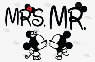 Mr Mrs Little Mickey Minnie Mouse Kissing - Mickey Minnie Kissing Macbook Decal #5582284