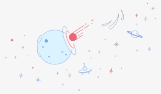 Comet Hitting A Planet Illustration - Design #5582695