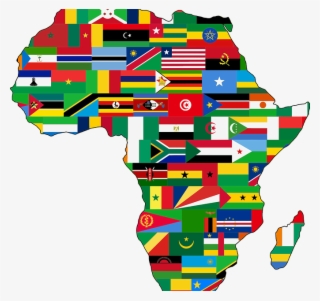 Happy Africa Day - Africa Map With Flag #5583956
