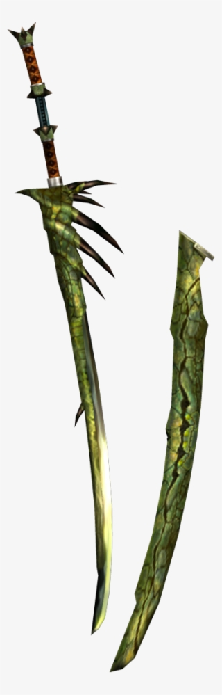 Monster Hunter World Wyvern Blade Leaf - Monster Hunter Wyvern Blade Verde #5584477