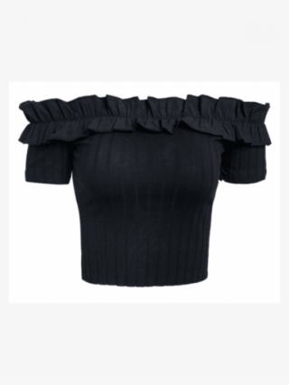 Grease Off Shoulder Crop Top - Crop Top #5587365
