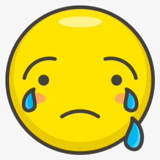 Crying Face Emoji - หน้า ร้องไห้ Png #5589465
