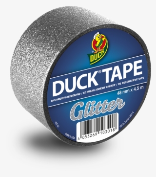 Glitter Silver Duck Tape, Washi Tape, Birthday List, - Ducktape - Glitter Silver - 49 Mm X 4,5 M #5592053