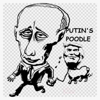 Trump As Putin's Poodle Clipart Russia Politician Clip - Clip Art #5592676