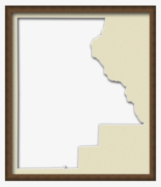 A Map Of Highlands With A Wood Picture Frame With A - Map #5593826