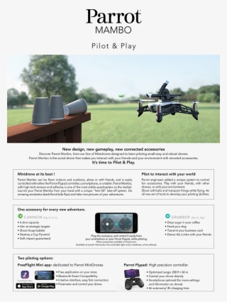 Accessories U S Cellular Transparent Background - Parrot Drone Mambo Fly, White/black #5593976