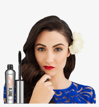 Re Real Mascara With Model - Benefit Cosmetics They're Real! Primer & Mascara #5595753