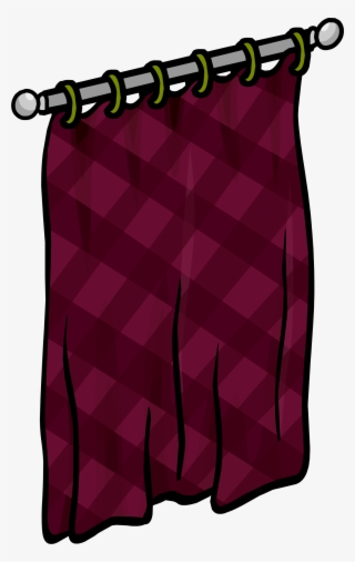 Burgundy Curtains Sprite 001 - Curtain #5596014