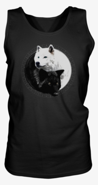 Yin Yang Wolf Inspired By Witchcraft & Wicca - The Mountain Yin Yang Wolves Adult T-shirt #5596470