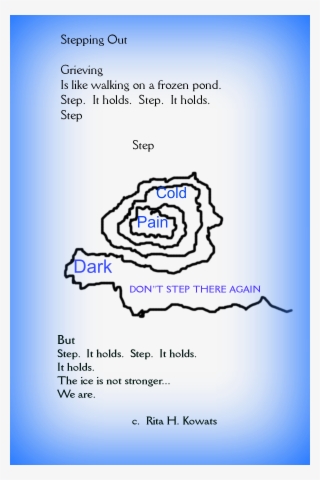 Stepping Out With Blue Border - Blue #5596548