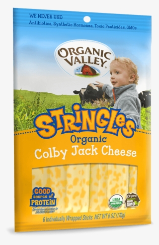 Colby Jack Stringles, 1 Oz Sticks - Organic Valley Milk, Lactose Free - 64 Fl Oz Carton #5597404
