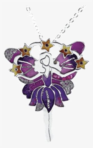 Purple Star Fairy Pendant - Purple Fairy Pendant Medallion Necklace Accessory #560680
